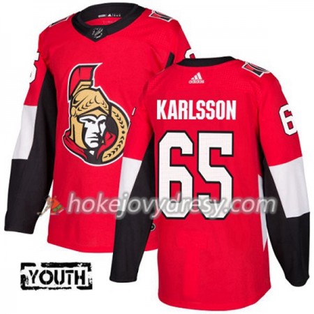 Dětské Hokejový Dres Ottawa Senators Erik Karlsson 65 Červená 2017-2018 Adidas Authentic